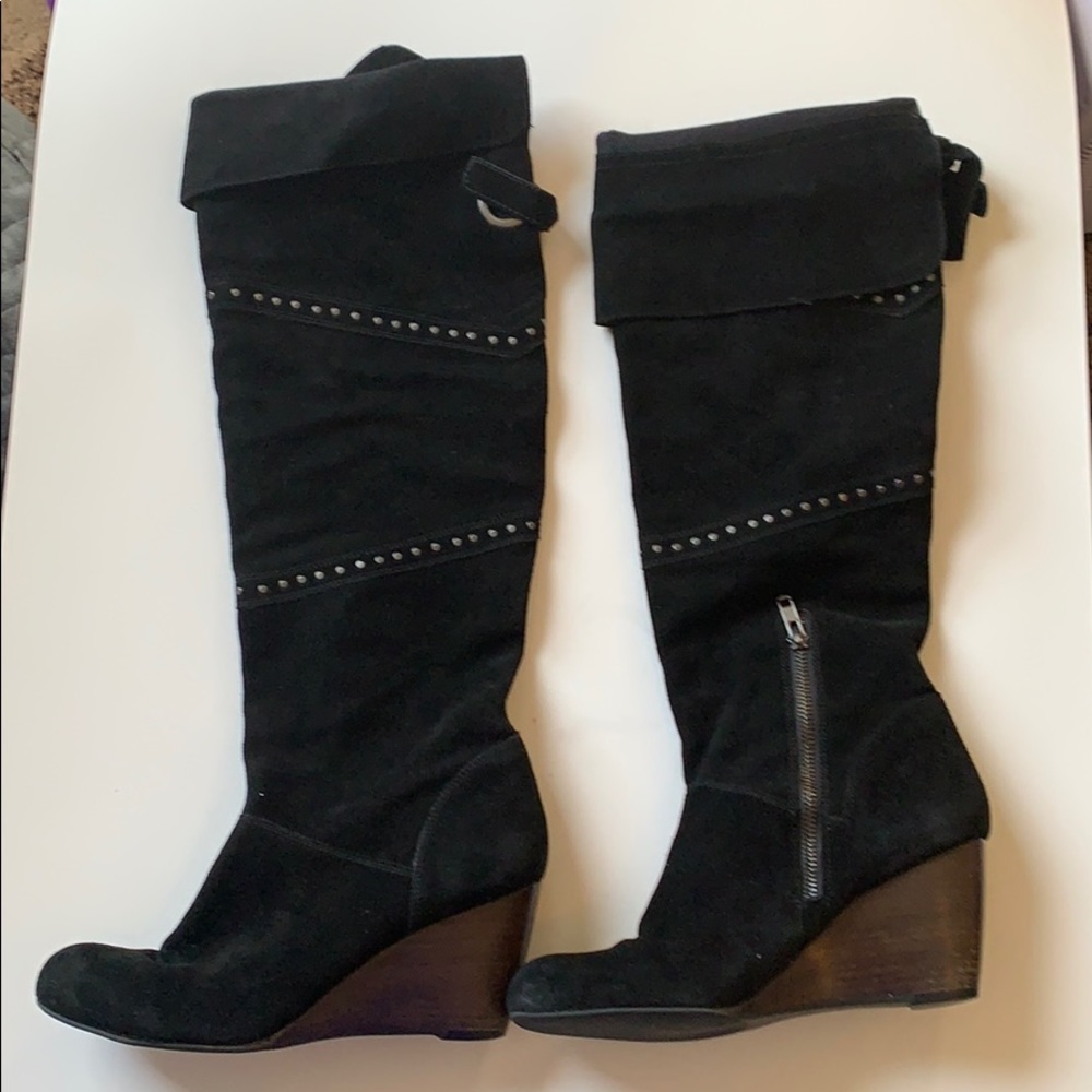 Nicole Suede knee-high boots